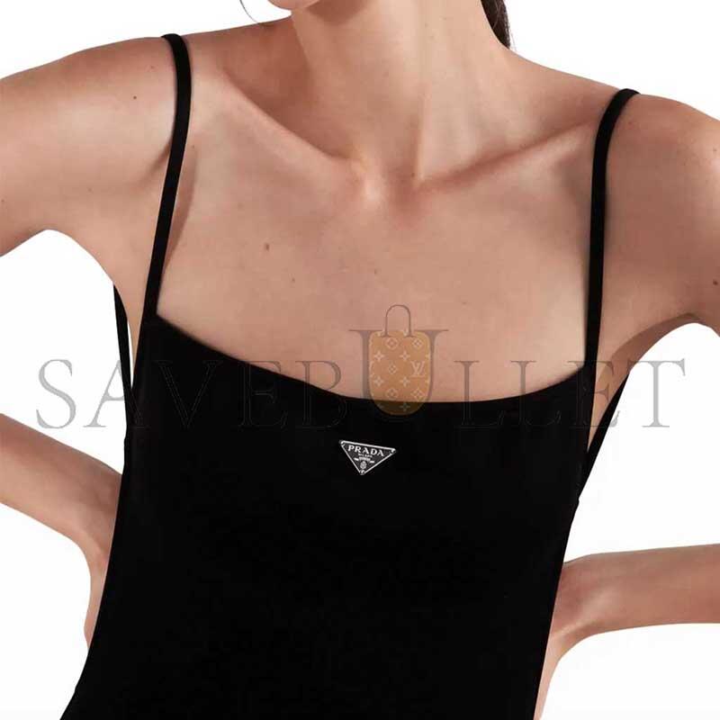 PRADA INTERLOCK KNIT ONE-PIECE SWIMSUIT 70197